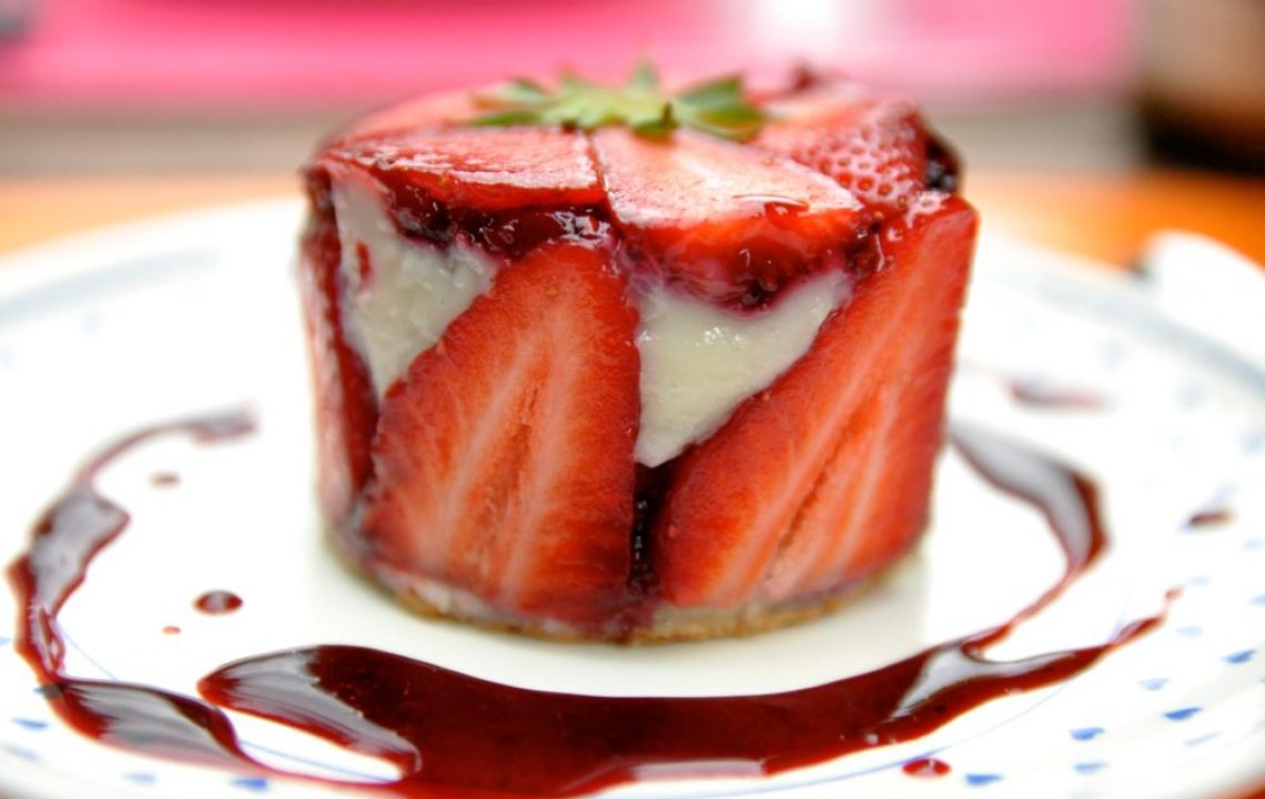 Fraisier sans gluten et sans lactose