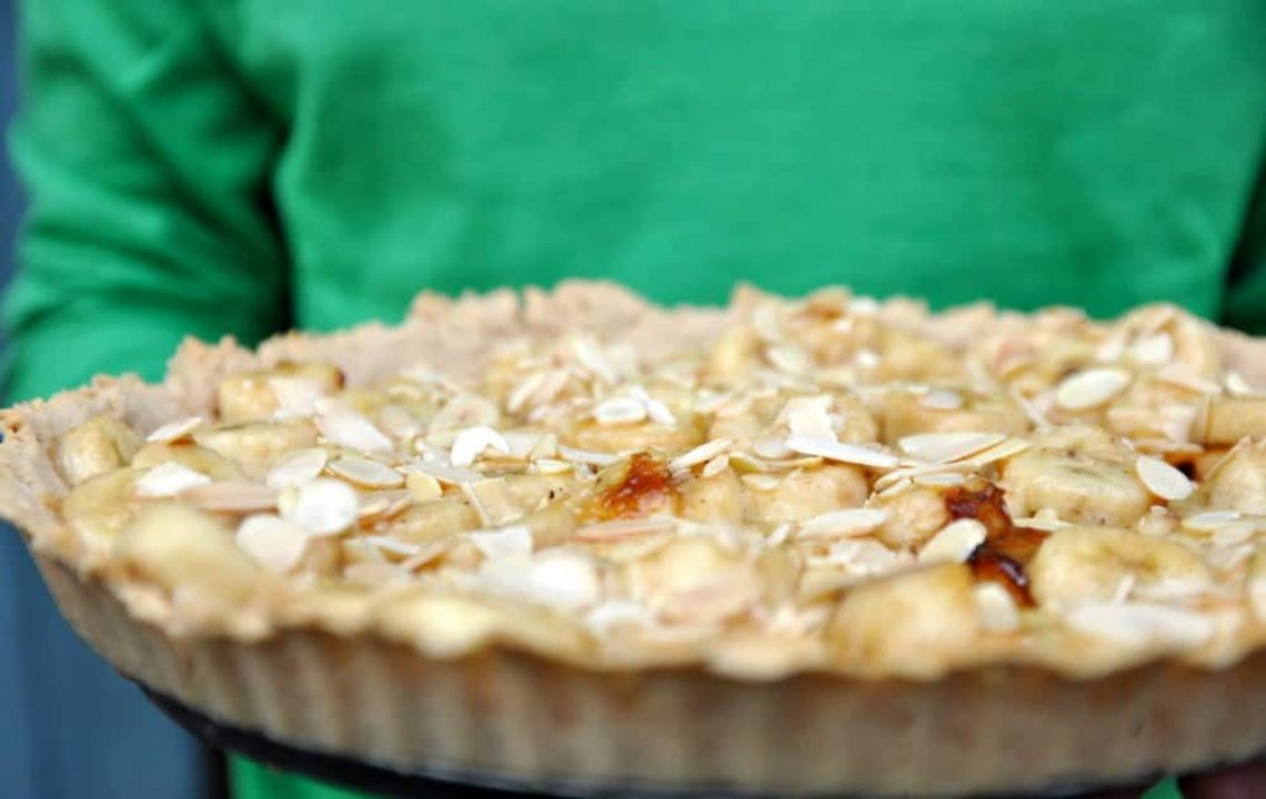 Tarte à la banane sans gluten et sans lait