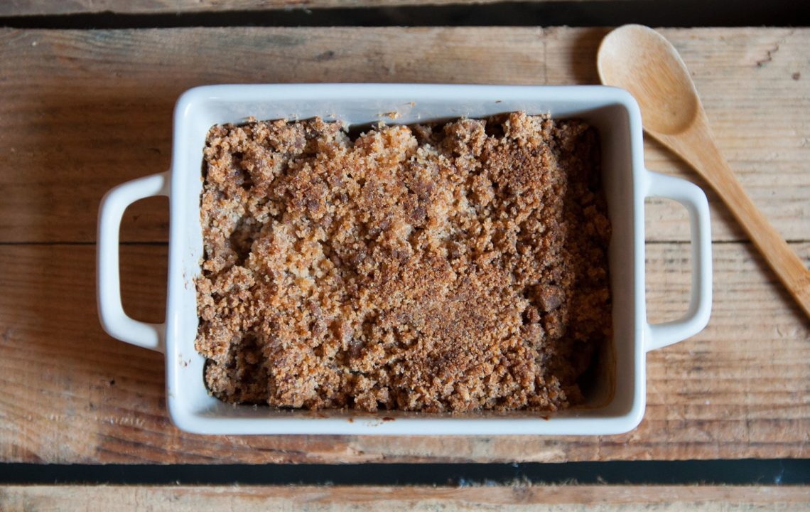 Crumble poires, pommes, noisettes, sans gluten sans lait - 22 v'la Scarlett
